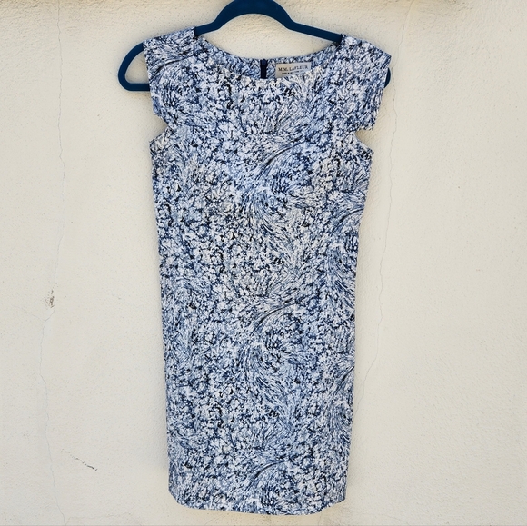 M.M.LaFleur Sarah 4.0 Dress in Indigo Marble - Picture 4 of 14
